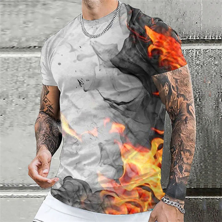 Color%20Block%20Flame%20Print%20T%20Shirt%20For%20Men%20Outdoor%20Daily%20Short%20Sleeve%20Loose%20Tops%20Casual%20Tees%20Unisex%20Clothing%20Apparel%20Large%20Size%206XL%20-%20Image%204