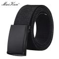 MaiKun Belt Canvas Men’s Belts Metal Slider Buckle Belts For Men Male Military Tactical Strap for Pants Jeans.