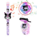 Kawaii Sanrio Kuromi Watch Hello Kitty Cartoon Music Luminous Electronic Watch Children Wrist Watch My Melody Watch Kids Gifts. 
