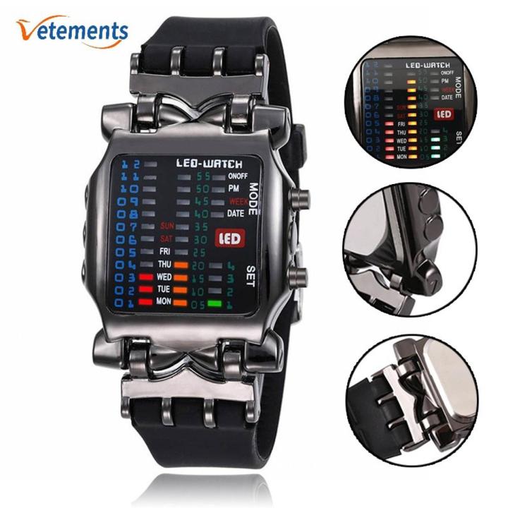 1Pc%20Man%20Binary%20Electronic%20WristWatches/%20Drop%20Resistant%20Lantern%20Watch/%20Student%20Fashion%20Sports%20LED%20Watches%20-%20Image%202