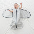 Baby swaddling sleeping bag, breathable baby anti-kick, anti-kick by the four seasons newborn anti-startle sleep artifact, pure cotton leg wrap. 