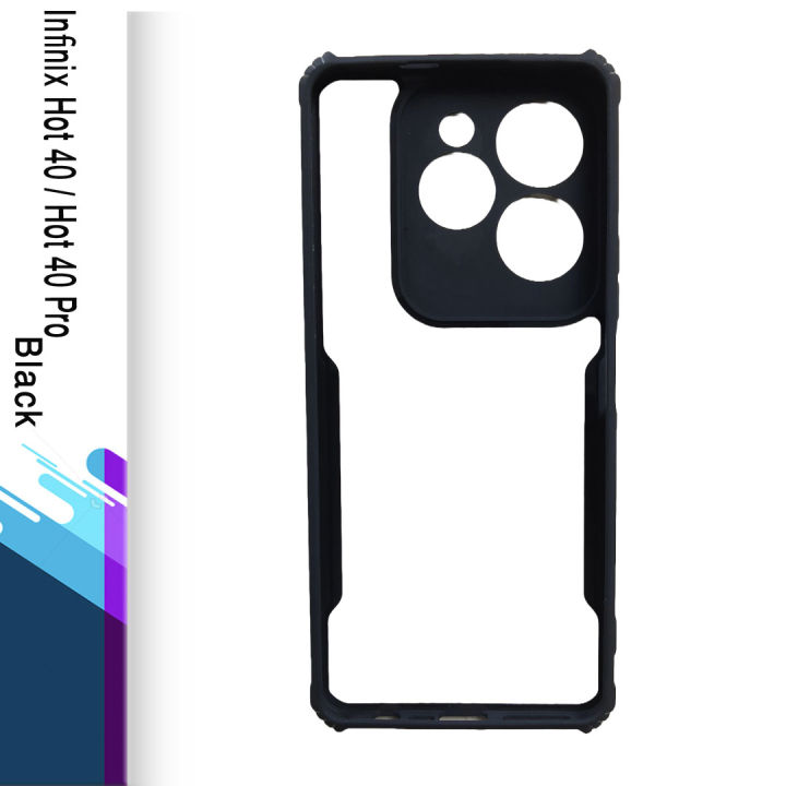 For%20Infinix%20Hot%2040%20/%20Hot%2040%20Pro%20-%20Transparent%20Silica%20Gel%20Matte%20ShockProof%20Slim%20Thin%20Back%20Cover%20Phone%20Case%20With%20Bumper%20-%20Image%204