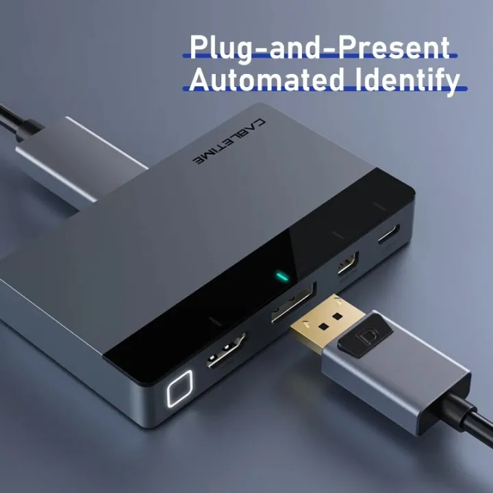 CABLETIME%204%20in%201%20Wireless%20Projector%20HDMI-compatible%204K%2060HzMini%20DP%20HUB%20Light%20Switcher%20for%20PC%20Laptop%20Lenovo%20HDMI%20Switcher%20C370%20-%20Image%203