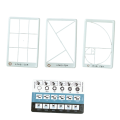 Golden Triangle Composition Tool Viewfinder/Viewer Photography/Painting/Drawing Credit Card Size Acrylic 1Set. 