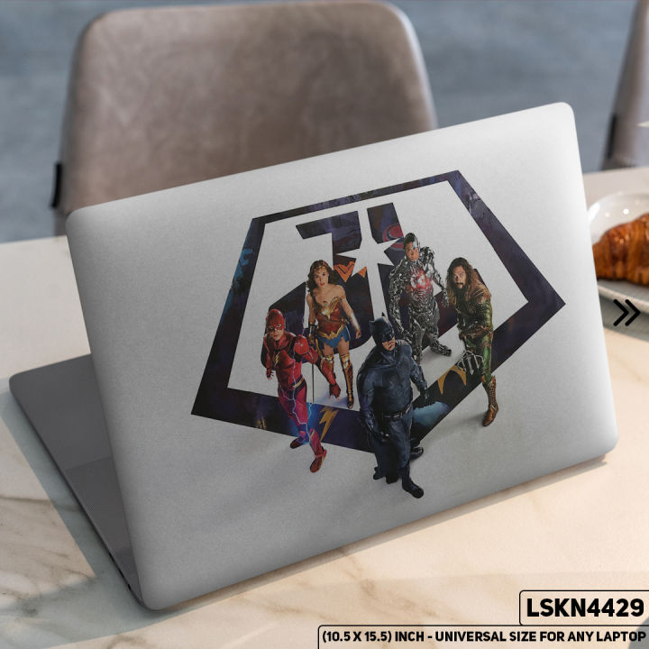 Batman Justice League Laptop Sticker Waterproof Removable Laptop Skin For Any Kind of Laptop - (10.5X15.5 Inch) - LSKN4429 - DDecorator