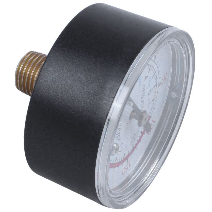 Round%200-180%20Psi%2013mm%201/4BSP%20Diameter%20Dial%20Comparator%20Air%20Manometer,%20Black%20&%20Pressure%20Relief%20Valve%201/4%20Zoll%20PT%20Air%20Compression%20Valve%20Red%20+%20Gold%20-%20Image%204