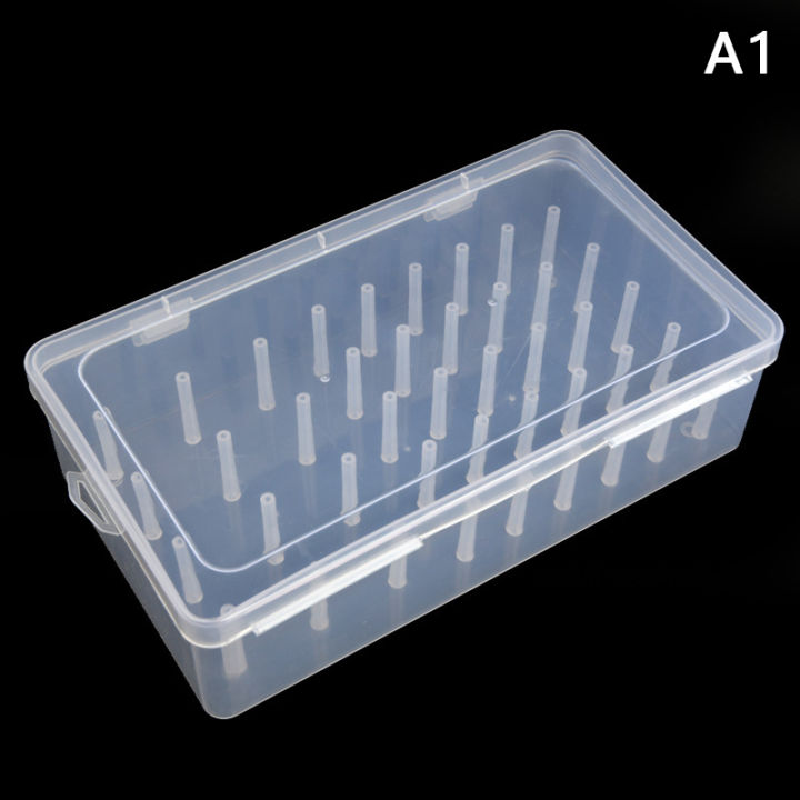 【Be worth】 42-axis Sewing Thread Box, Bobbin Storage Box, Transparent Thread Spool