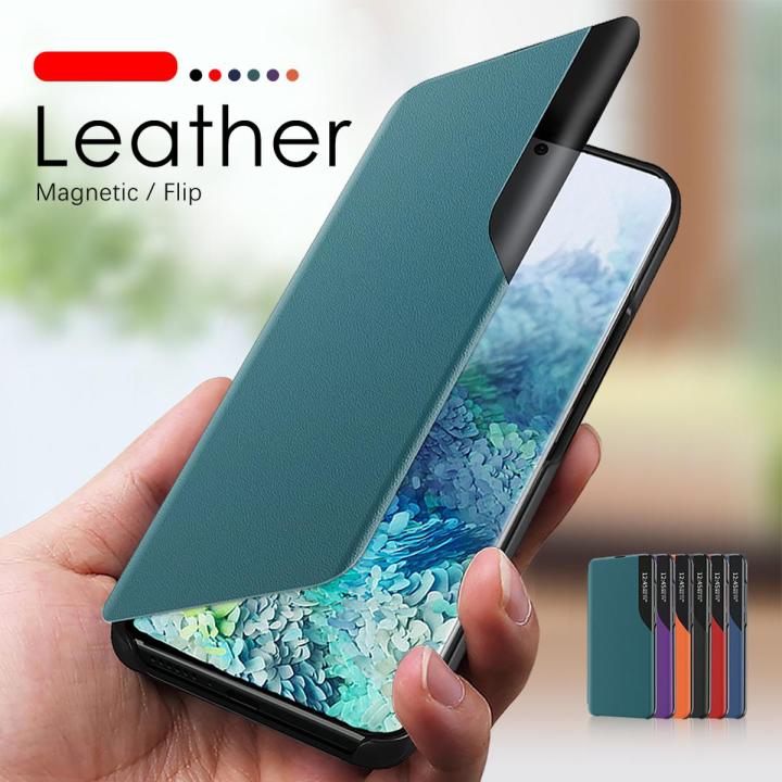 For%20Samsung%20Galaxy%20S20%20Plus%20Leather%20Flip%20Case%20PU%20Smart%20View%20Magnetic%20Stand%20Back%20Display%20Phone%20Cases%20Covers%20-%20Image%202