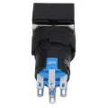 Push Button Switch Small Self Locking Safe ABS Housing 25 Pcs Long Usage Time Switch Button with Control Light for Electromagnetic Starter. 