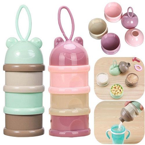 3-pcs Baby Formula Milk Storage Dispenser Portable