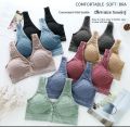 Imported Front Button Soft Cotton Maternity Bra Nursing Bra For New Born Baby Feeding (One Piece). 