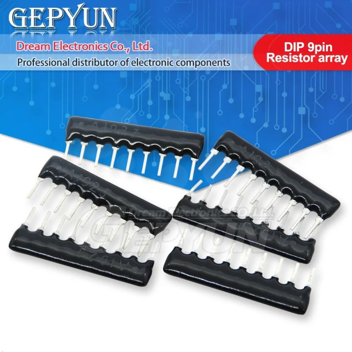 10 Stück DIP-Widerstandsarrays 9-Pin, 100 Ohm – 5% Toleranz, Für Elektronikprojekte