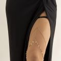 Bohemian Elastic Band Leg Thigh Chain Women Beach Long Tassel Multilayer Adjustable Body Jewelry Dress Decorate Unisex. 
