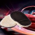 1 pcs car kitchen household wool soft washing cleaning gloves. 