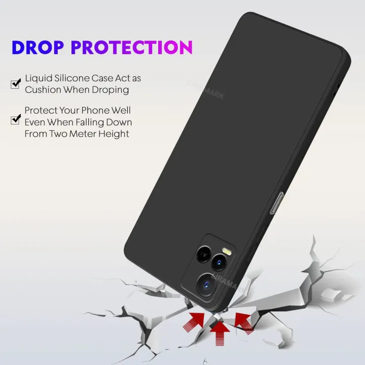 Vivo%20Y21T/Y21s/Y21/Y33s%20,%20Slim%20Fit%20Silky%20And%20Soft%20Touch%20Finish%20Silicone%20Matte%20Finish%20TPU%20-%20Black%20(With%20Logo)%20-%20Image%202