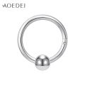 AOEDEJ 16G Stainless Steel Cone Spiral Hinged Segment Ring Hoop For Septum Daith Helix Cartilage Piercing Body Jewelry Women.