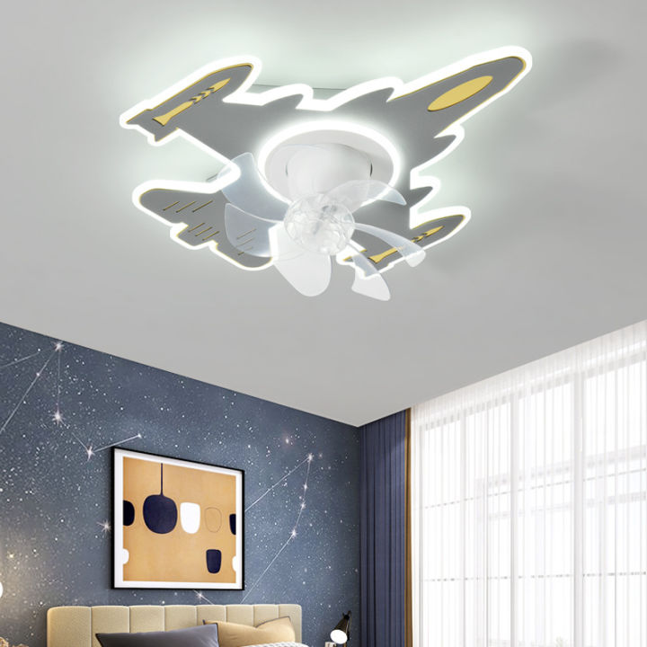 Aircraft%20Ceiling%20Fan%20Light%20Remote%20Control%20Children%20Boys%20Bedroom%20Fan%20Lamp%20Modern%20Blue%20Airplane%20LED%20Fan%20Ventilator%20Dimming%20Lights%20-%20Image%202