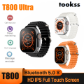 Tookss T800 Ultra Smartwatch Wireless Charging Bluetooth Call Watch For Men WOmen IP67 Waterproof Heart Rate Sleep Monitoring Smart Watch 1.99" HD Screen. 