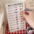 Reusable Daily Task Planning Board Detachable Chores Checklist Board Self-discipline Punch Card Wall Hanging Memo Multi Purpose Student Task Boards.