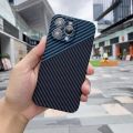 Ultra Thin Kevlar Carbon Fiber Phone Case For iPhone X XR XS Max 11 12 13 14 Pro Max 14Plus Slim Full Protective Back Cover.