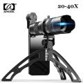 APEXEL Optional HD 20x-40x Zoom Telescope Telephoto Lens Camera Mobile Lens+ Selfie Tripod for Samsung IPhone All Smartphones. 