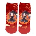 Mo Dao Zu Shi Cotton Socks Anime Cosplay Wei Wuxian Lan Wangji Casual Breathable Soft Low Tube Socks gift for chenqingling fans.