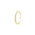 Zircon thin hoop ring, delicate luxury small diamond ring, engagement proposal, sweet wind row diamond gold-plated thin finger ring. 