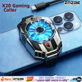 X20 Portable Mobile Phone Cooler | Semiconductor Cooling Fan & USB Powered Radiator | BlueWow X20 Gaming Phone Cooler for PUBG and FreeFire cooler, iPhone & Android (Original).