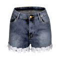 2021 Ladies Jeans Shorts Women's Slim Was Thin Elasticity Lace With Zipper Denim Shorts High Waist Shorts Jeans шорты женский. 