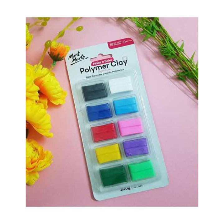 Mont Marte Make n Bake Polymer Clay 10pc