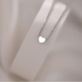 925 Sterling Silver Heart-shaped Necklace Female Clavicle Chain Shiny Star Pendant Simple Fashion Jewelry Party Birthday Gift. 