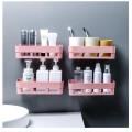 Plastic Bathroom Kitchen Wall Mounted Shelf Storage Shelf, Storage Rack, Shower Shelf Storage Basket, Wall Decor - Oven Cover.