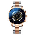 New GENEVA Watch Men's Steel Strap Watch Fashion Calendar Quartz Belt Watch Men's.