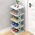 Foldable 5-Tier Plastic Shoe Storage Shelf. 