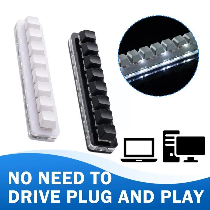 Portable Mini 8 Keys Keypad DIY Shortcut Keyboard Function Programmable Keyboard Gaming Keyboard Mechanical Sayodevice Keyb T8B7