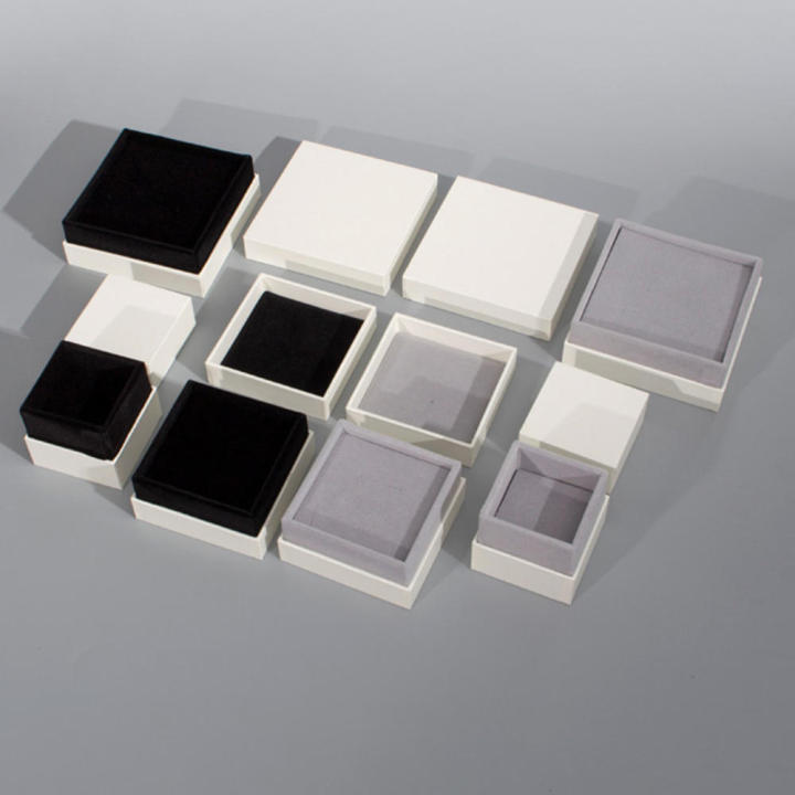 Three%20Layers%20Of%20Appearance%20White%20Filled%20Paper%20With%20Black%20Velvet%20And%20Gray%20Velvet%20Can%20Put%20Ring%20Earrings%20Necklace%20Jewelry%20Box%20-%20Image%207