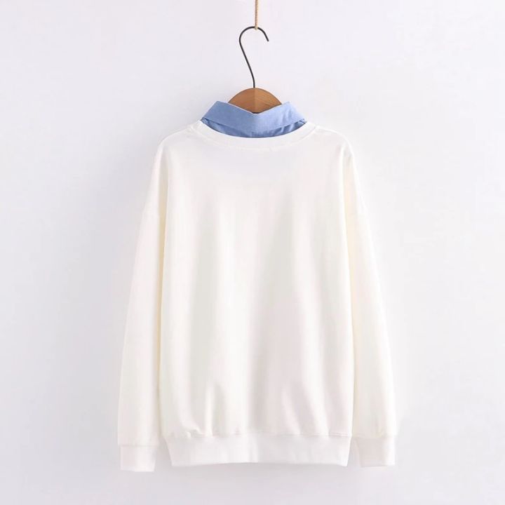 Cartoon%20Kitty%20Print%20Long%20Sleeve%20Pullover%20Top%20Women%20Sweatshirt%20-%20Image%206