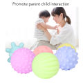 6pcs Baby Textured Ball Set Infant Funny Soft Elastic Multicolor Squeezing Sensory Ball Toy for Home Soft Textured Ball.