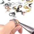 100pcs Lobster Clasp Jump Rings Connector Clasp Crimp End Beads For Bracelet Necklace Chains DIY Jewelry Making Accessories Set. 