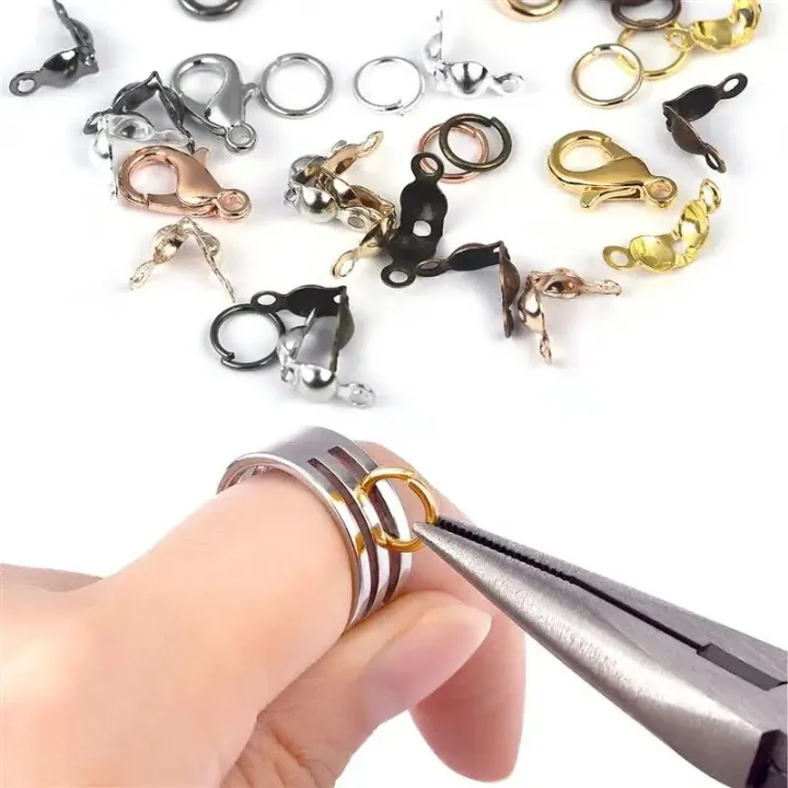 100pcs%20Lobster%20Clasp%20Jump%20Rings%20Connector%20Clasp%20Crimp%20End%20Beads%20For%20Bracelet%20Necklace%20Chains%20DIY%20Jewelry%20Making%20Accessories%20Set%20-%20Image%204