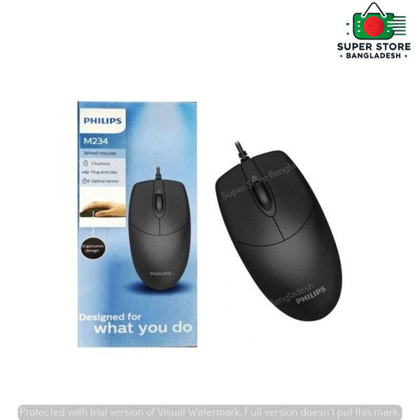 Philips M234 USB Wired Optical computer mouse