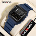 SANDA Youth Personality Electronic Components Cool Sports Waterproof Digital LED Men's Watch Gift Tiktok Same Style SD6216-3.