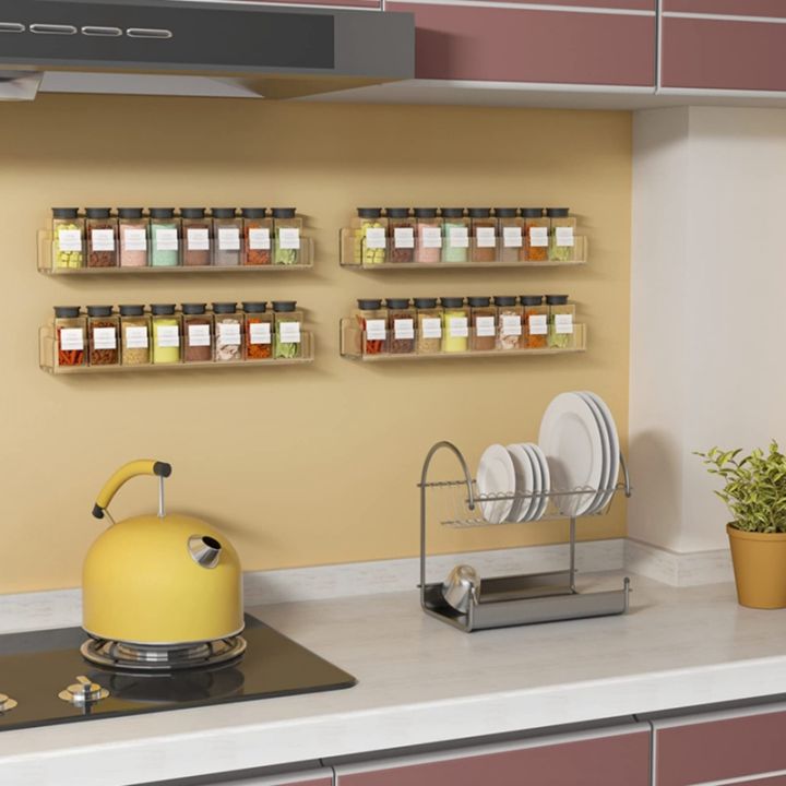 Wall%20Mounted%20Spice%20Rack%20Organizer,Clear%20Acrylic%20Spice%20Shelf%20Storage%20Holder%20for%20Wall%20Kitchen%20Pantry%20Cabinet%20Door%204%20Pack%20-%20Image%206