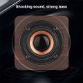Wooden Speaker Portable Bluetooth Speakers Wood Wireless Subwoofer Stereo Powerful Bass Sound Box Music Player For Phone Laptop. 