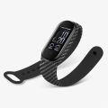 Carbon Fiber Strap For Xiaomi Mi Band 7 nfc Wristband smartwatch MIband 5 silicone bracelet correa Mi Band 4 5 3 6 accessories. 