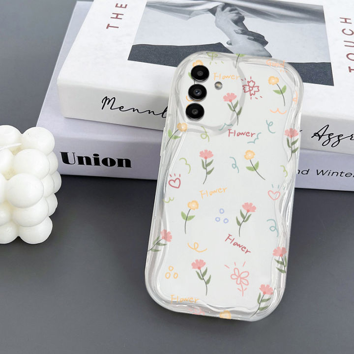 VRQR%20Soft%20Wavy%20Edge%20Phone%20Case%20For%20Samsung%20Galaxy%20A14%20Back%20Cover%20Full%20Screen%20Beautiful%20Flowers%20Pattern%20Cover%20Samsung%20Galaxy%20A13%20A15%20M14%20A05%20A05S%20-%20Image%208