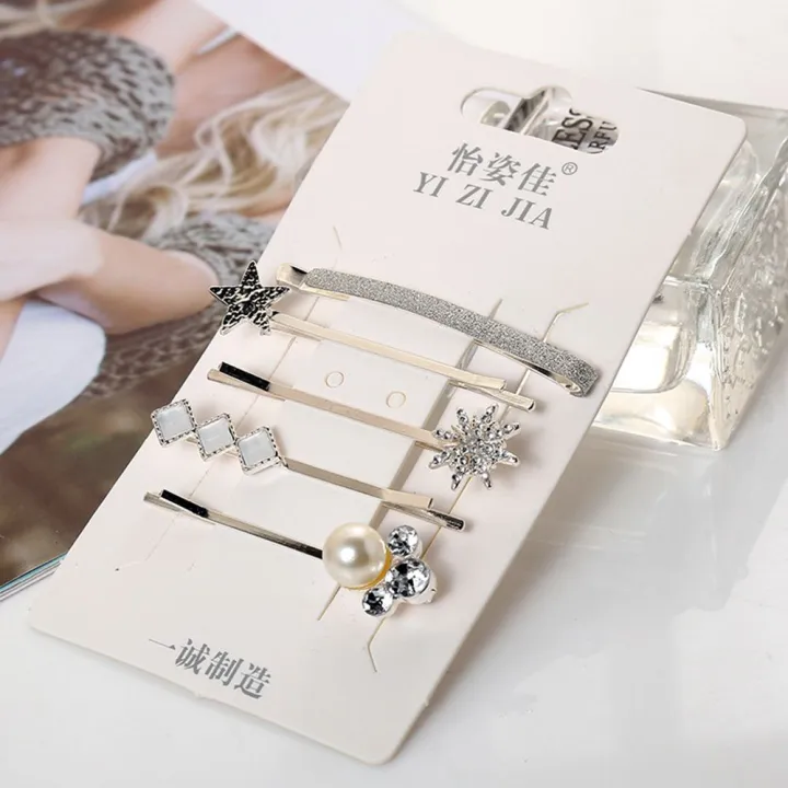 Gold%20Metal%20Women%20Vintage%20Fashion%20Girls%20Pentagram%20Hair%20Hairpins%20Hairgrips%20-%20Image%204