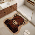 Front Door Mat Adorable Animal Shaped Funny Cow Door Mat Non-slip Welcome Rug for Homes Stylish Front Door Mat. 