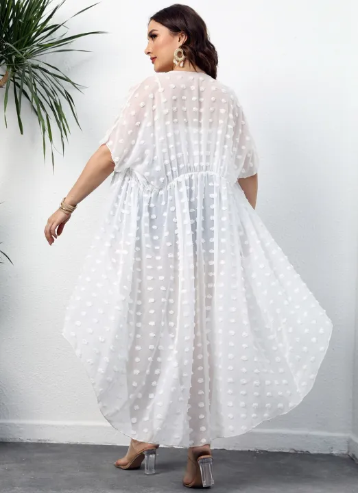 2022%20New%20Women%20Plus%20size%20Beach%20Dress%20Cover%20Up%20Large%20big%20Black%20White%20Swimsuit%20Bikini%20Beachwear%20Bathing%20Cover%20Ups%20For%20Female%20-%20Image%205