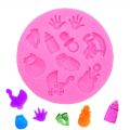 3D Baby Clothes Shower DIY Silicone Mold Fondant Kitchen Cake Decorating Molds for Chocolate Mould Baking Tools.